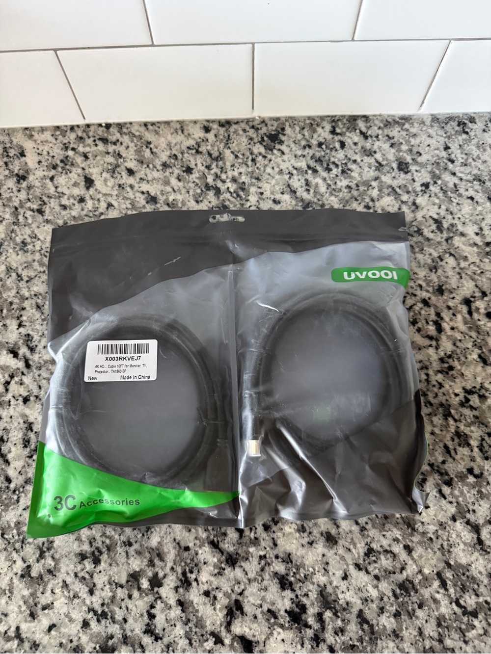 UVOOI Black HDMI Cable Duo Pack